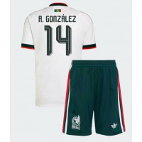 Mexico Armando Gonzalez #14 Udebane Trøje Børn VM 2026 Kortærmet (+ Korte bukser)